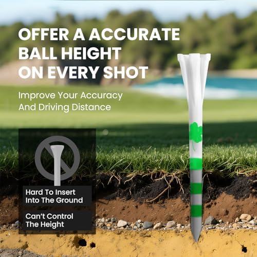 FINGER TEN Golf Tees Plastic 100 Pack - Image 4