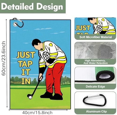 Funny Printed Golf Towel, Funny Golf Towel - Image 3