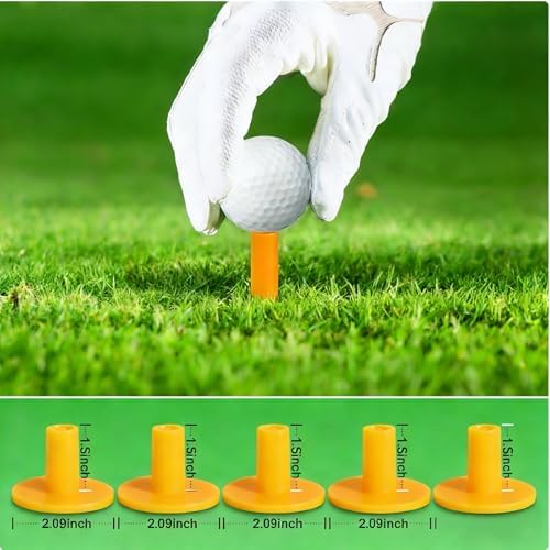 Rubber Golf Tees for Mats Adjustable Height Golf Simulator Tees, Indoor Outdoor - Image 2