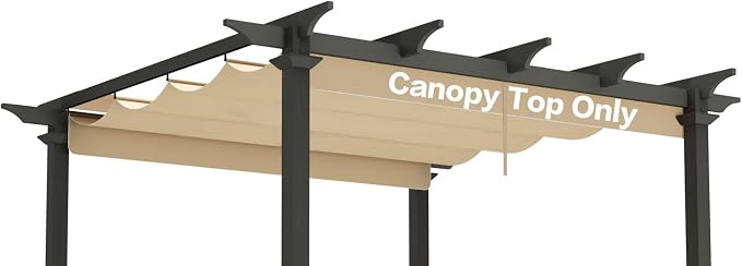 Pergola Shade Cover Replacement Canopy Top Compatible by Unknown