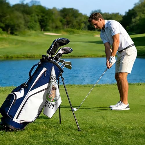 Golf is My Therapy Golf Towel - Image 4