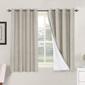 H.VERSAILTEX Linen Blackout Curtains 54 Inches Long 100% Absolutely Blackout by HVERSAILTEX