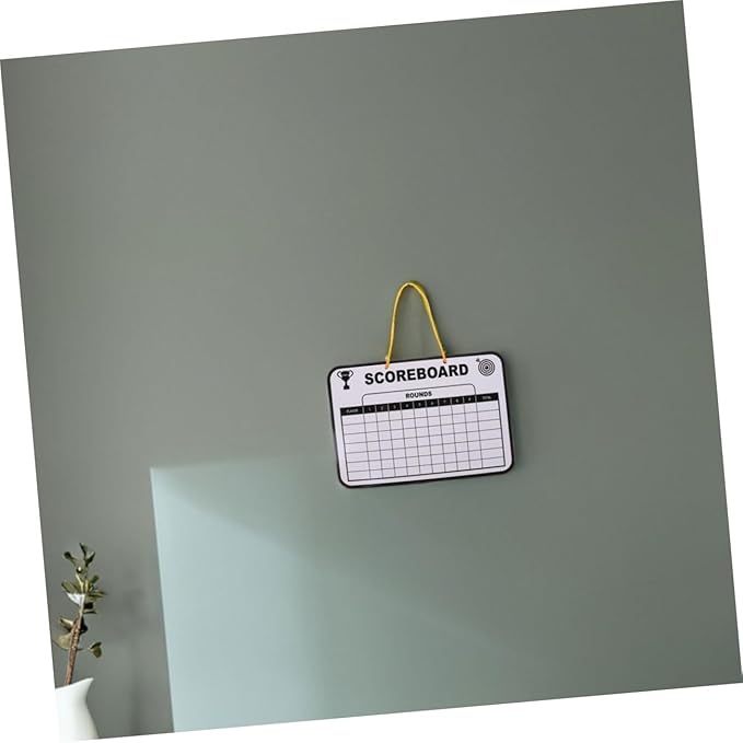 Mikikit 2pcs Double Sided Dry Erase Writing Board Lightweight Golf Score Tracking for Childrens Practice and Competitions