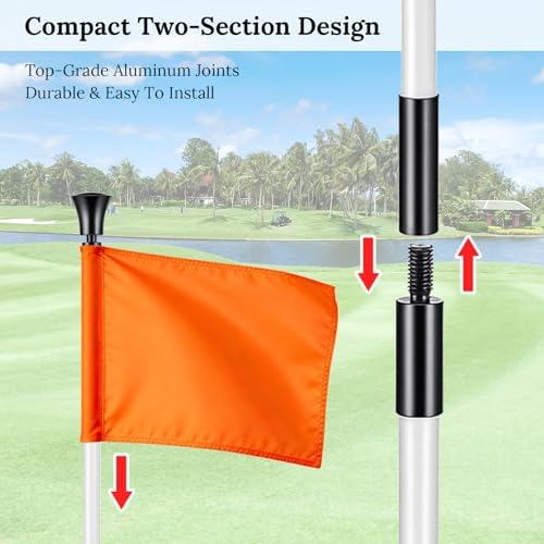 2 Pack Golf Flagpole - Image 6