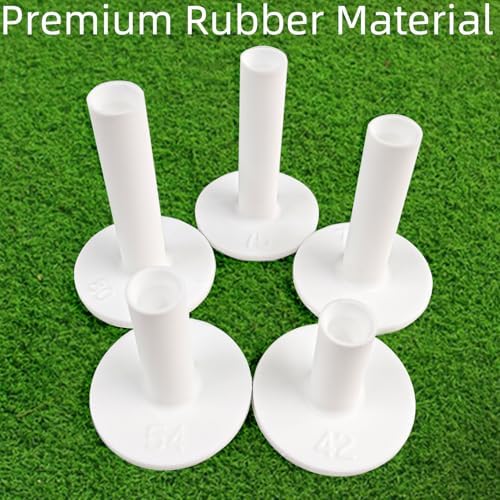 Rubber Golf Tees for Mats, Unbreakable Stable Driving Range Tees for Golf - Image 3