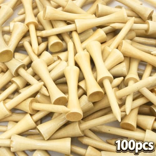 Step Down Golf Tees 2-1/8"or 2-3/4"or 3-1/4" 100 Count Wooden Golf Castle Tees - Image 7