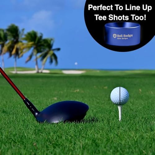 Aim Stripe, Golf Ball Alignment Tool, Full Metal, Training Aid - Image 4