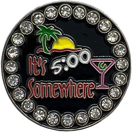 Giggle Golf Happy Hour Bling Golf Ball Marker - Image 3