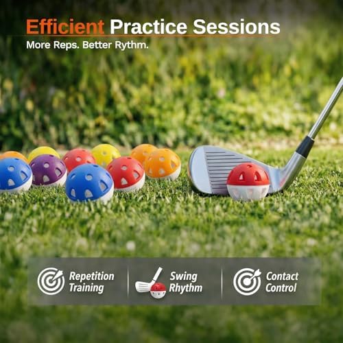 Wear-Resistant Practice Golf Balls, High Visibility - Image 4