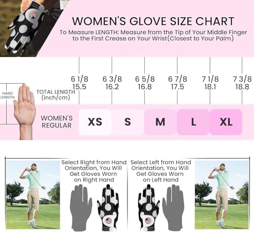 Amy Sport Stylish Pattern Womens Golf Glove - Image 5
