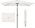 JEAREY 6.5x10 ft Rectangular Patio Umbrellas Rectangle Outdoor Umbrella by JEAREYOutdoorsCollection