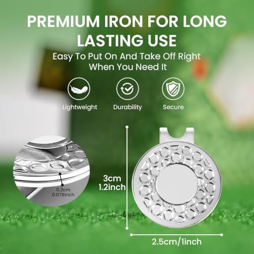 Amy Sport Magnet Golf Ball Marker Hat Clip Bulk 20/40 Pack - Image 4