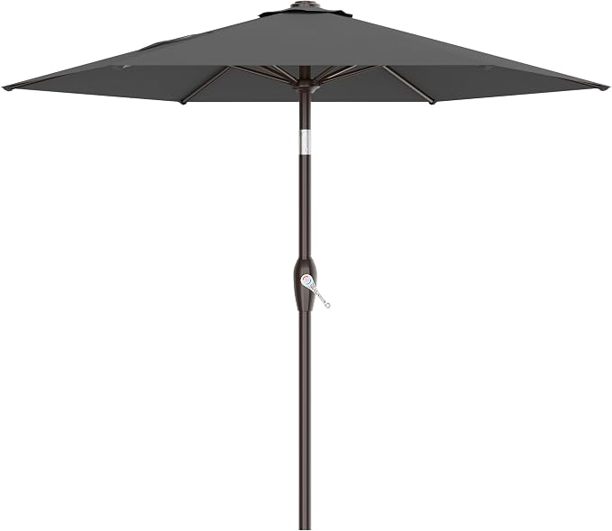 7.5FT Patio Umbrella Table Market Umbrella w/Tilt and Crank, Heavy-Duty Outdoor by AreShark