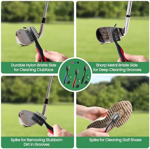 POIKSHARK Golf Club Brush and Club Groove Cleaner - Image 5
