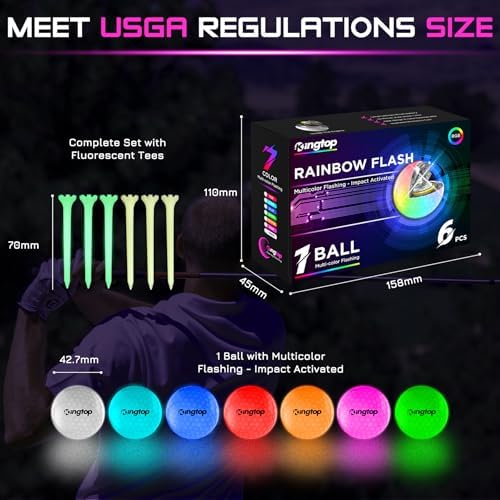 KINGTOP Glow in the Dark LED Golf Balls - Image 5