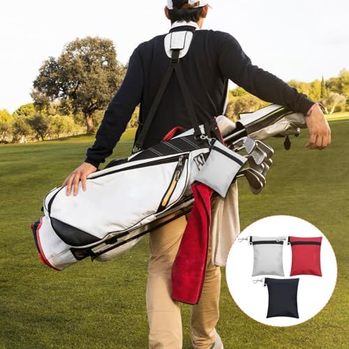 3pcs Golf Tee Bag Pouch Holder Golf Accessory Bag Valuables Pouch - Image 6
