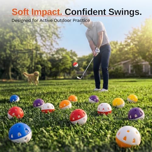 Wear-Resistant Practice Golf Balls, High Visibility - Image 6