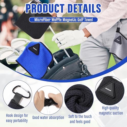 Batiyeer 3 Pack Small Golf Towels - Image 4