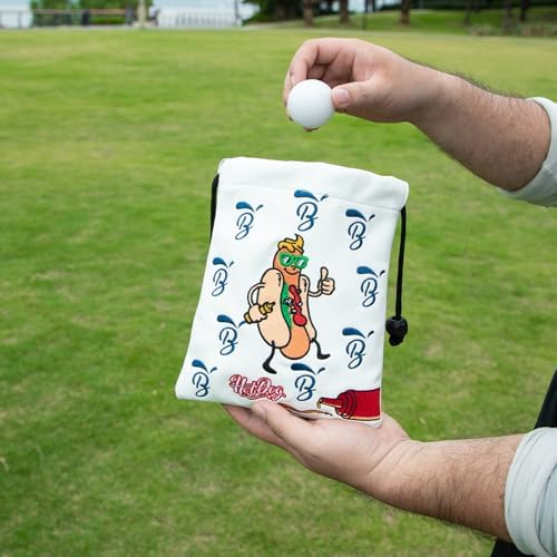 Golf Valuables Pouch, Hot Dog Golf Pouch Bag - Image 2