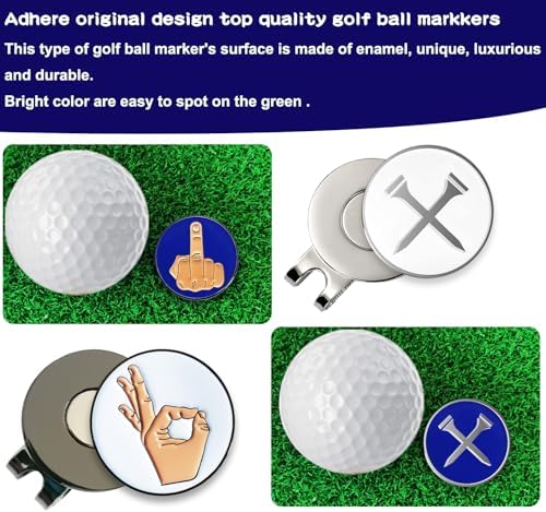 Adhere Golf Ball Markers with Strong Magnetic Hat Clip - Image 4