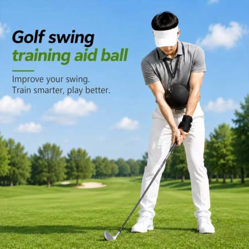 Golf Training Aid Set with Arm Fix Swing Practice Ball & Wrist Support - Image 7
