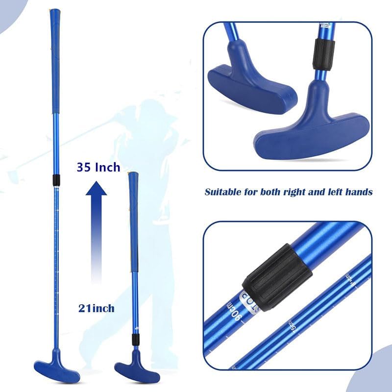 Mini Golf Course for Beach Backyard Putting Game, 2 Adjustable Putters - Image 4