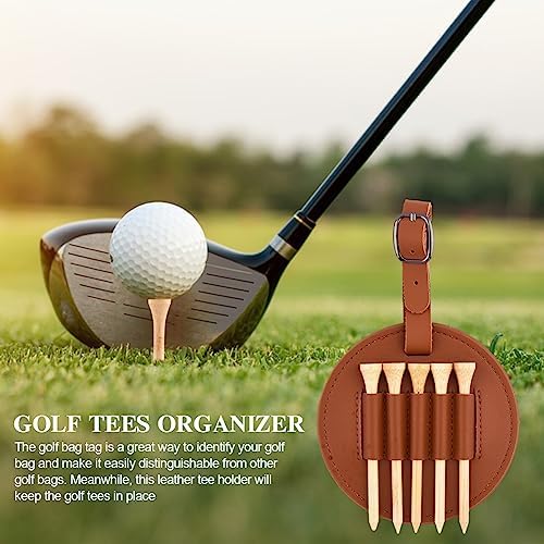 Golf Bag Tag with 5 Tees Set, Convenient and Durable Storage Ball Nail Storage - Image 5