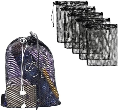 8PCS Mesh Bags Drawstring Bag Set by Unknown