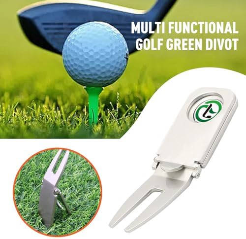 Magnetic Golf Divot Repair Tool and Ball Marker, 4 in 1 Golf Accessory Tool - Image 2