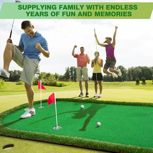 Wekin Golf Putting Green Training Mat, 5x10ft Heavy Duty Artificial Turf Mat - Image 5
