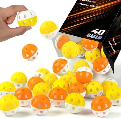 Wear-Resistant Practice Golf Balls, High Visibility by FULLCHOICE