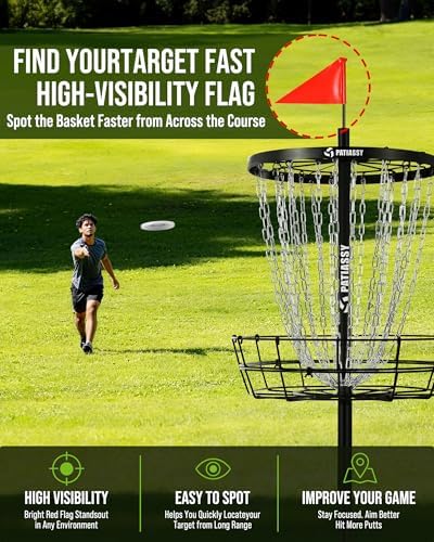 Disc Golf Basket 24/12 Chain LED Night & Adjustable Height Options - Image 6