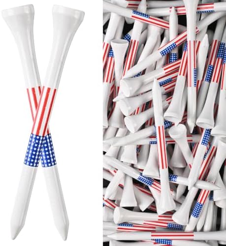 FINGER TEN Wooden Golf Tees Western Birch 100 Pack by FINGERTENSport