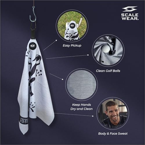 Magnetic Golf Towel 16x24 Waffle Weave - Image 3