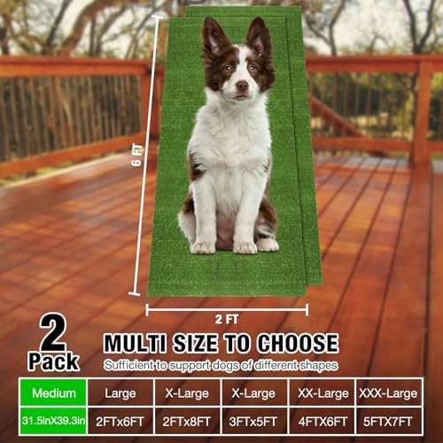 GLOBREEN Replacement Fake Grass Pee Pads - Image 2