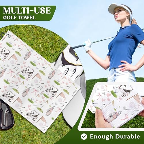 Pink Golf Towel Women - Image 4