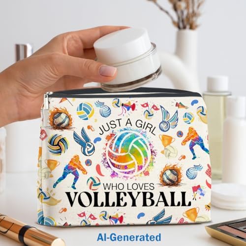 YeleY Volleyball Lover Gift Makeup Bag - Image 6