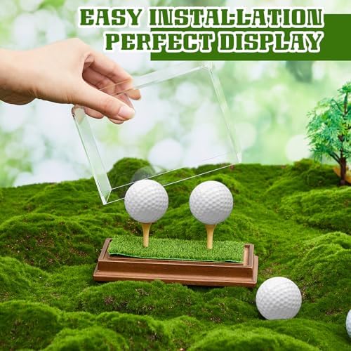 Weysat Golf Ball Display Case 2 in 1 Golf Ball Holder Stand Clear Acrylic - Image 4