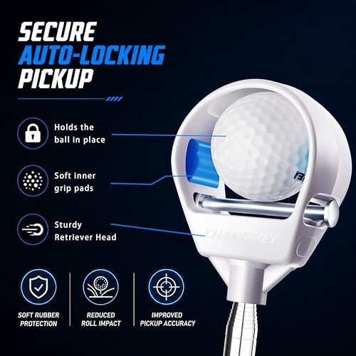 CHAMPKEY Upgraded Auto-Locking Golf Ball Retriever Performance Version - Image 2