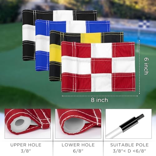 KINGTOP Checkered Mini Golf Flags - Image 3