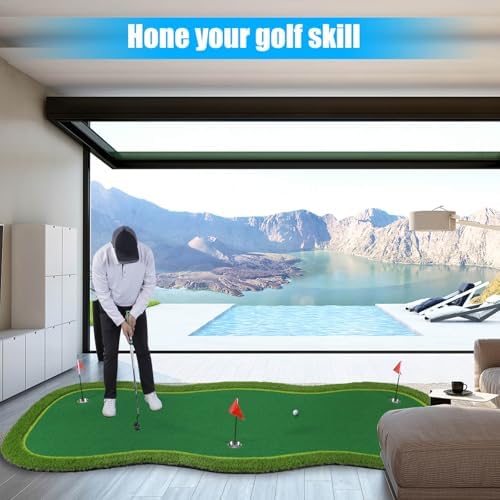 Golf Putting Green Mat, Golf Practice Training Mat - Image 2