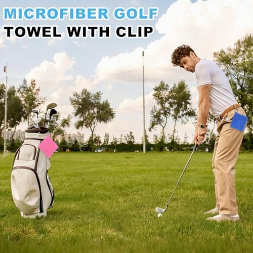 Small Microfiber Golf Towel, Pocket Golf Ball Towel - Image 6