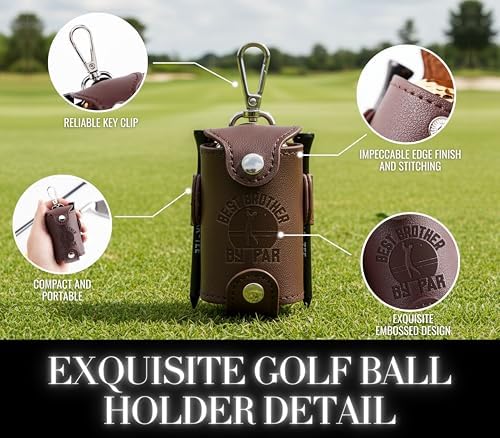 Brother Gifts for Men Golf Ball & Tee Holder - Image 3