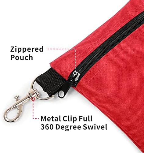 Golf Tee Pouch, 5.62 X 6.87 Inch Professional Zipper Golf Tee/Ball Pouch Bag - Image 4