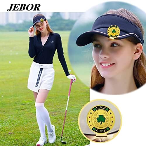 Jebor Golf Ball Markers with Hat Clips and Storage Box Value Sets - Image 5