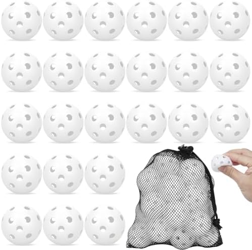 Coopay 24/50/100 Pack Practice Baseball 42mm Mini Plastic Hollow Softballs by Coopay