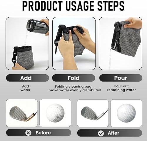 Waterproof Golf Club Cleaner Bag and Golf Ball Washer - Image 5