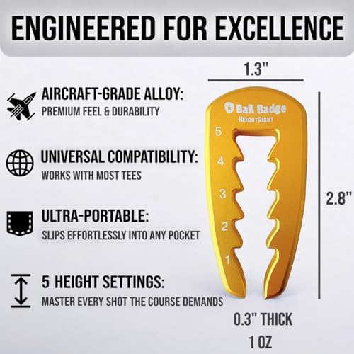 HeightRight Adjustable Golf Tee Height Tool - Image 6