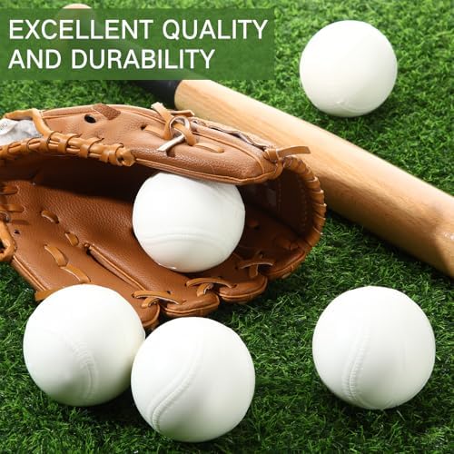 VioraWhite Pitching Machine Balls, Balls Foam Practice Baseballs High Density - Image 5