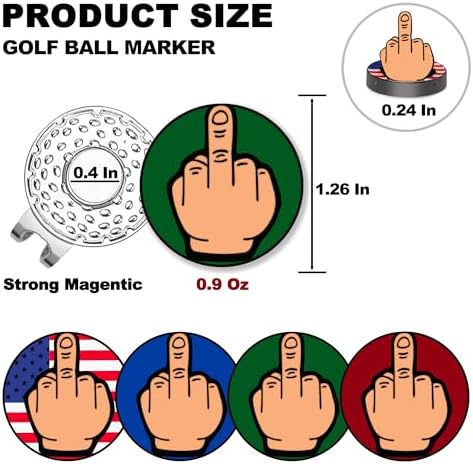 Golf Ball Marker, Middle Finger Ball Marker - Image 4